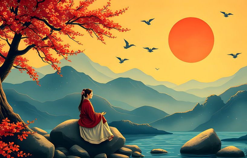 meditation Japan by Egon Zitter