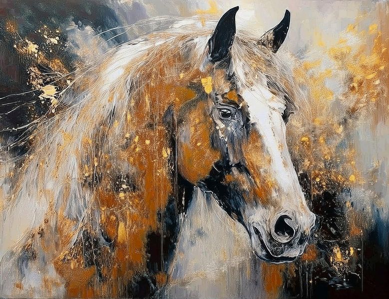 Cheval d'or 3 par Marjolein Deelen