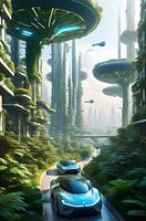 Natuur en cyberpunk