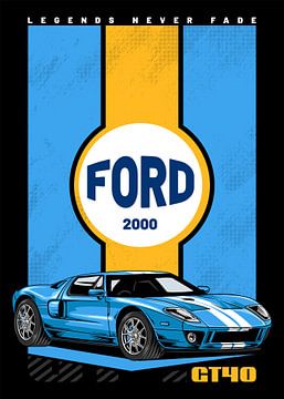 Ford GT40 Super Auto von Adam Khabibi