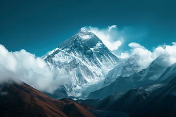 Majestueus Everest panorama van fernlichtsicht