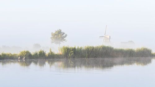 Munnikenpolder - Windmill in the fog