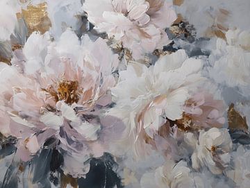 Abstract pastel flowers by IamHome Studio