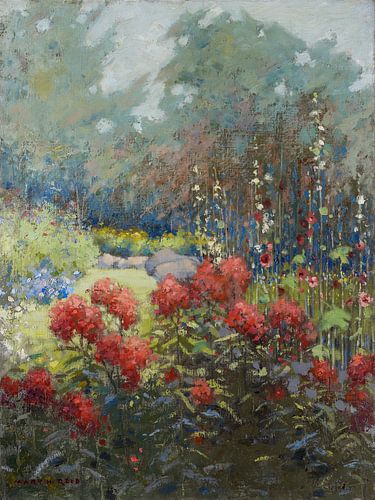 Un jardin en septembre sur Apolo Prints