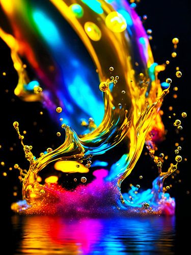 Vloeibare symfonie - Levende spatten van water