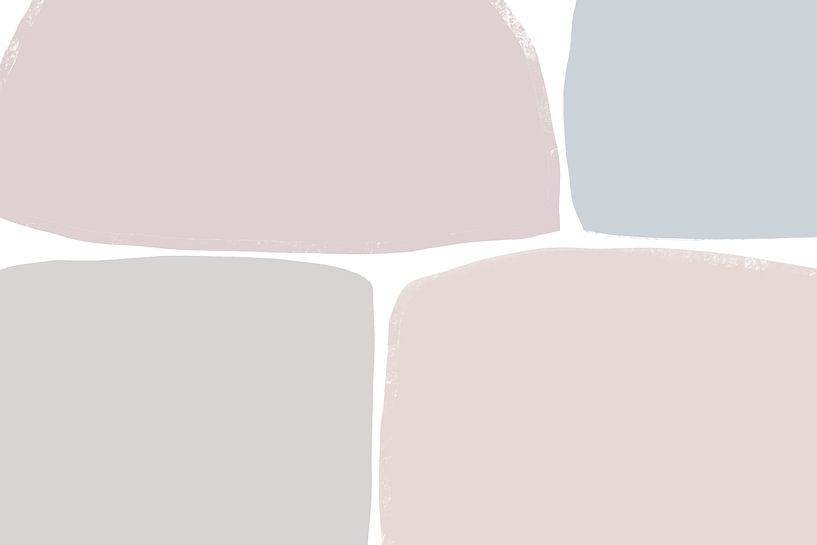 Pastellfarbene Töne mit geometrischen Formen von uplusmestudio 
