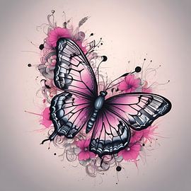 A touch of magic: the enchanting butterfly in pink by ButterflyPix