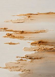 Moderne Abstrakte Minimalistische Wabi-Sabi Gold Kunst
