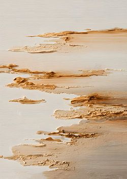 Modern Abstract Minimalist Wabi-Sabi Gold Art