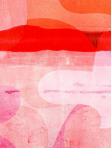 Abstracte horizon in warme kleuren II