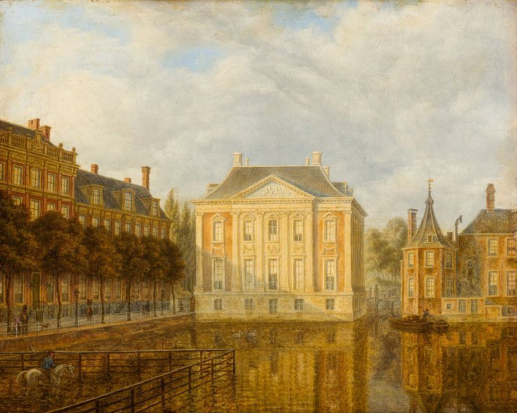 Vue de la Mauritshuis, Augustus Wijnantz par Des maîtres magistraux