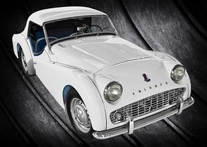 Triumph TR3 in pure white