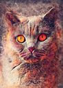 kat 9 dieren kunst #cat #cats #kitten # van JBJart Justyna Jaszke thumbnail