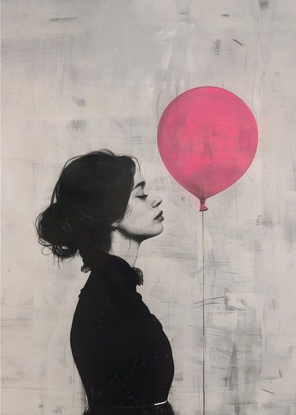 Das Mädchen mit dem rosa Luftballon von Andreas Magnusson