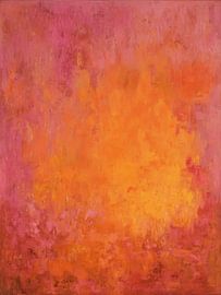 Warmes Rosa und Orange – Abstrakt | Tangerine Glow