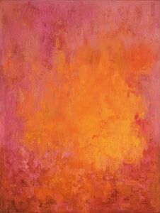Warm Roze en Oranje Abstract | Tangerine Glow