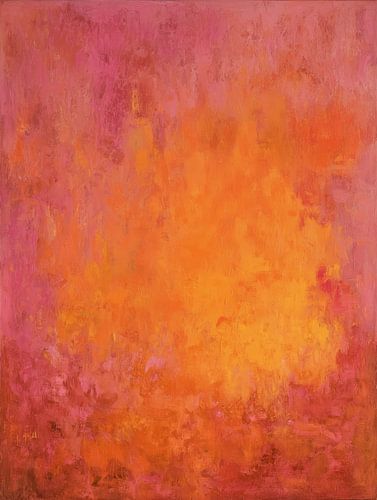 Warm Roze en Oranje Abstract | Tangerine Glow