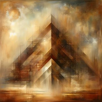 Pyramid abstract by FoXo Art