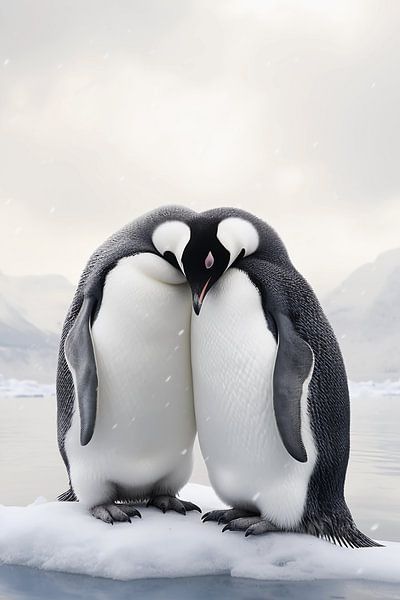 penguins in love by haroulita