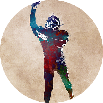 American football speler #voetbal #sport van JBJart Justyna Jaszke