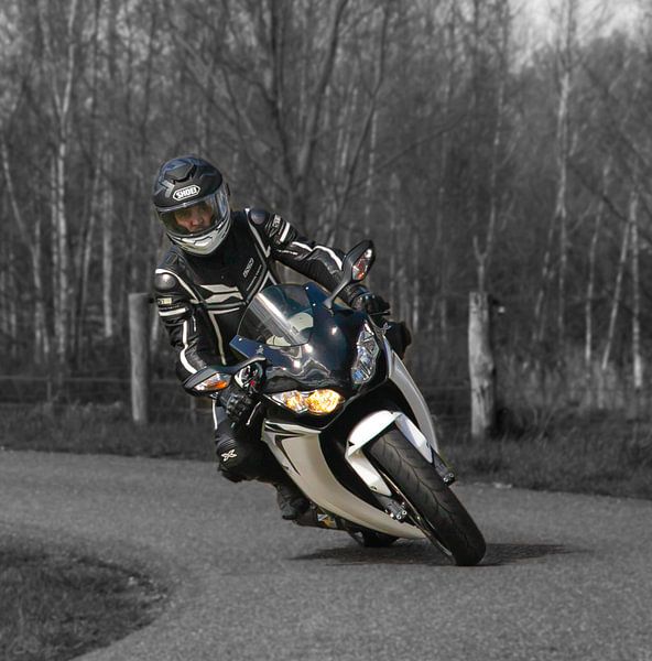 Motorcyclist. by Wouter Van der Zwan