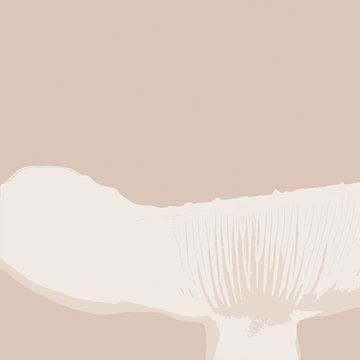 Kinoko - Grafische print paddenstoel van notARTificial