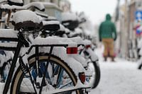 snowy bikes