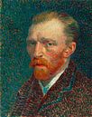 Vincent van Gogh - Selbstporträt von 1000 Schilderijen Miniaturansicht