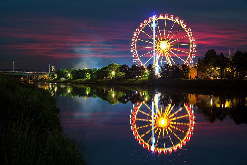 Riesenrad bei Nacht von Thomas Rieger