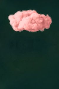 Roze Wolk op Smaragdgroen