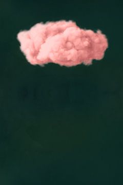Pink Cloud on Emerald Green