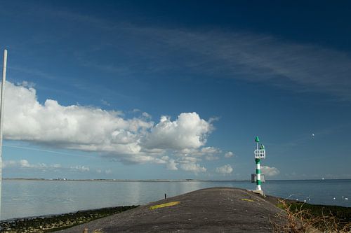 Vue de la digue de Den Helder sur Texel