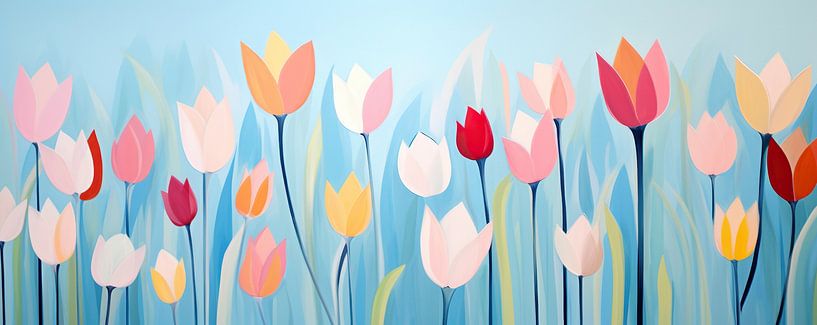 Flowers by Eye catching paintings