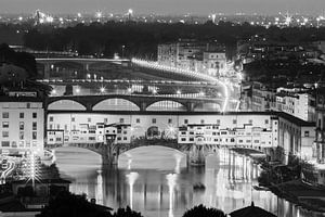 De Ponte Vecchio Brug, Florence, Italië van Henk Meijer Photography
