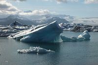 IJsschots in Jökulsárlón, IJsland