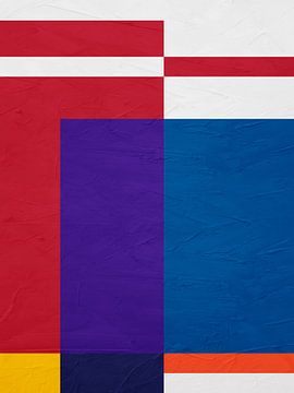 ABSTRAKTE GEOMETRISCHE KUNST IN MODERNEN FARBEN von Online Arts