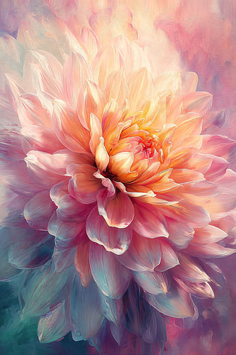 Dahlias in soft light no.5