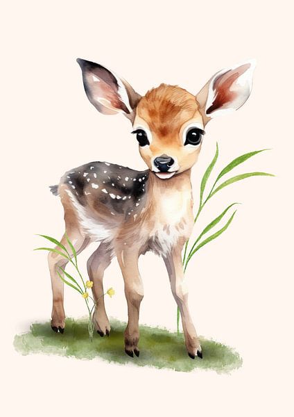 Süße Rehe für Kinderzimmer von Tiny Treasures