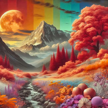 Couleurs infrarouges en montagne