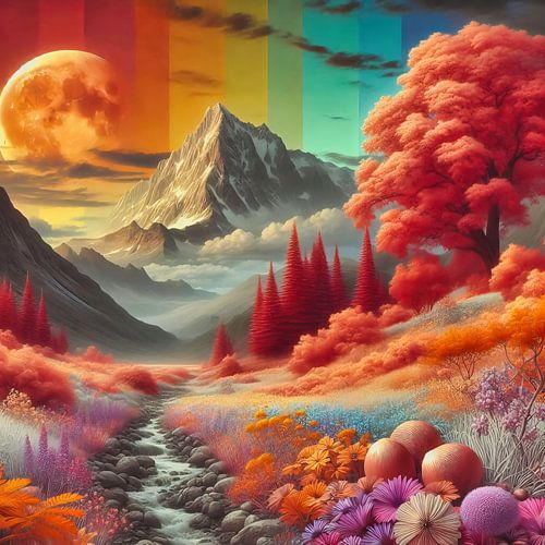 Couleurs infrarouges en montagne