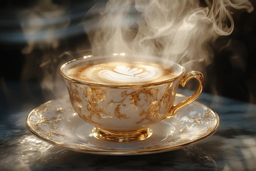 eine heiße Tasse Kaffee oder Cappuccino von Egon Zitter