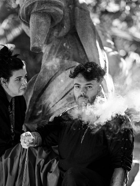 The Two Artists in the Park by Martijn Jebbink Photography