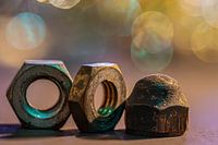 Noix avec boules bokeh