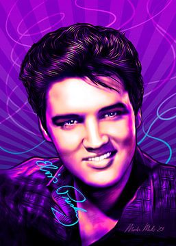 Elvis Presley Pop Art by Martin Melis