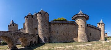 Schloss in der alten Stadt Carcassonne in Frankreich