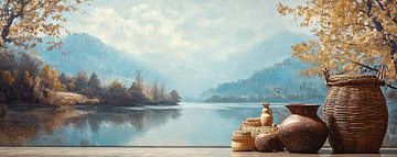 Wasser in der Landschaft von Kunst Laune