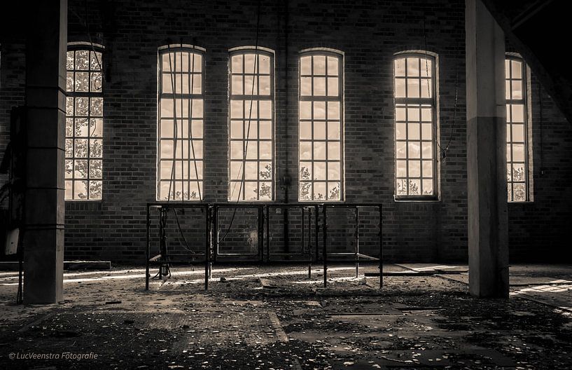 Urbex production hall windows by Luc Veenstra