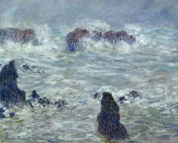 Claude Monet,Storm voor de kust van Belle Ile