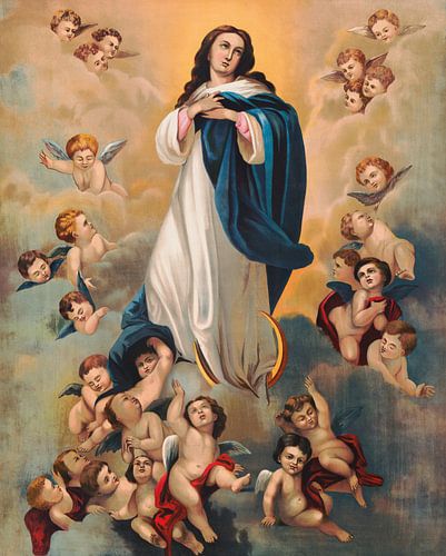 L'Assomption – Illustration religieuse d'époque