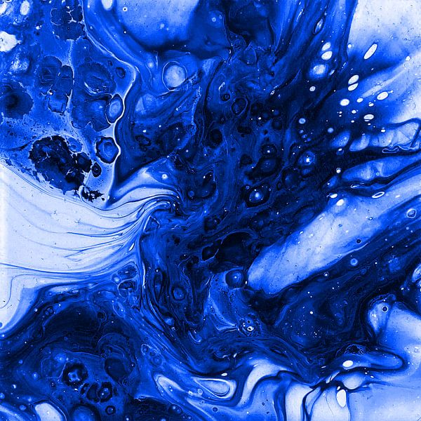 Die Welle in Blau von KW Malerei